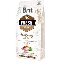 Сухий корм Brit Fresh для собак з низьким рівнем активності із зайвою вагою з індичкою та горохом 2.5кг