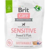 Сухий корм Brit Care Dog Sustainable Sensitive для собак із чутливою шкірою комахи та риба, 1кг