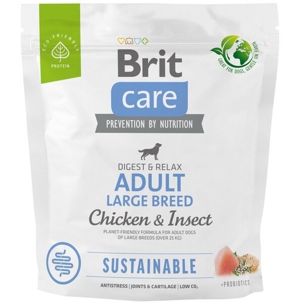 

Сухой корм Brit Care Dog для взрослых собак больших пород весом от 25кг, 1кг