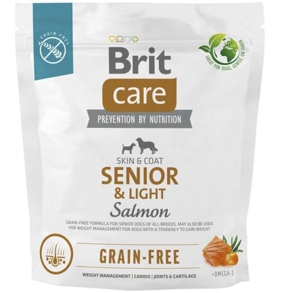 

Сухой корм Brit Care Dog Grain-free Senior & Light для собак пожилого возраста або с лишним весом 1кг