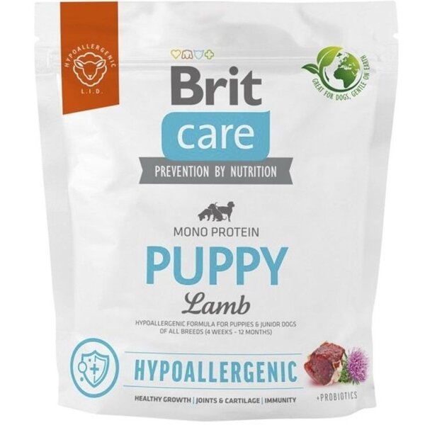 

Сухой корм Brit Care Dog Hypoallergenic Паппи для щенков 1кг