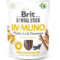 Ласощі для собак Brit Dental Stick Імуно для імунітету пробіотики з корицею 251г