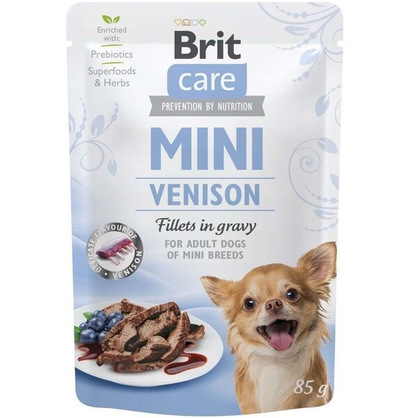 

Корм Brit Care для собак Мини с филе дичи в соусе 85г