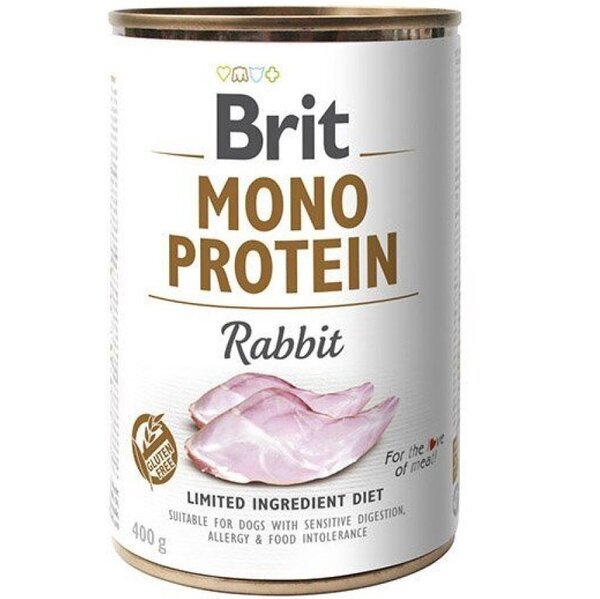

Корм Brit Mono Protein для собак с кроликом 400г