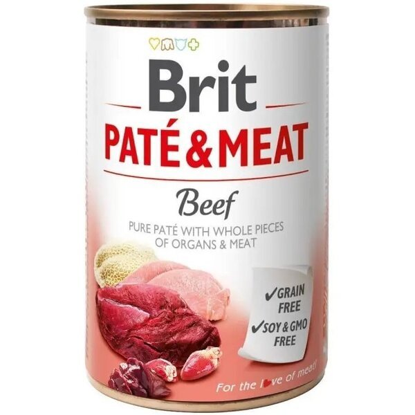 

Корм для собак Brit Pate & Meat Beef говядина и индейка 400 г