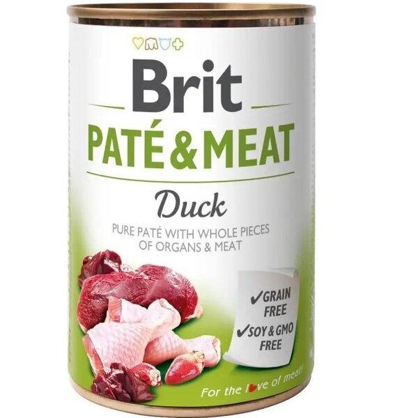

Корм для собак Brit Pate & Meat Duck курица и утка 400 г