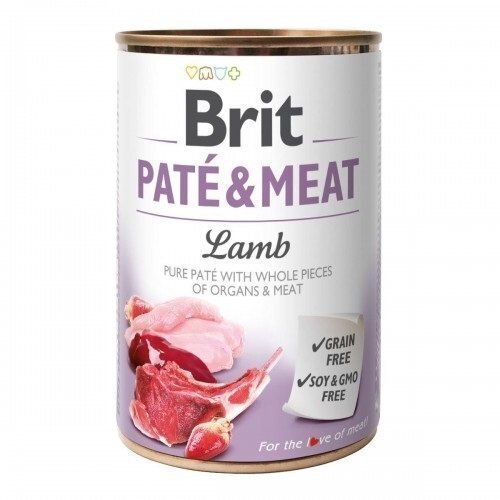 

Корм для собак Brit Pate & Meat для собак с ягненком 400г