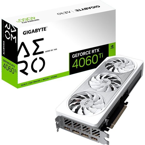

Видеокарта GIGABYTE GeForce RTX 4060 Ti 16GB GDDR6X AERO (GV-N406TAERO_OC-16GD)