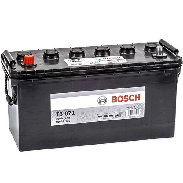 

Автомобильный аккумулятор Bosch 100Ah-12v (T3071), L+, EN600 (5237808875)