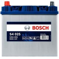 Автомобильный аккумулятор Bosch 60Ah-12v (S4025), L+, EN540 Азия (5237437147) (0092S40250)