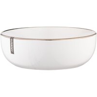 Тарелка суповая Ardesto Marmo, 19 см, белая (AR2919MRBW)