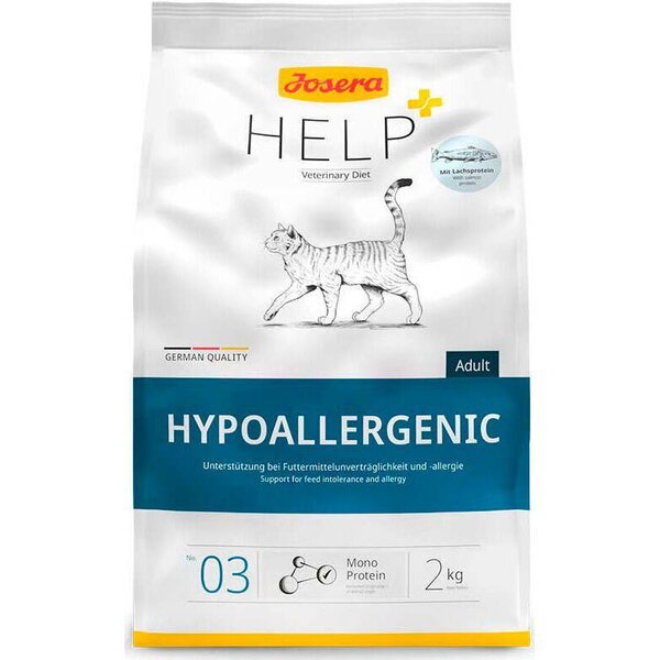 

Сухой корм для котов при непереносимости корма и аллергии Josera Help Hypoallergenic Cat 2кг