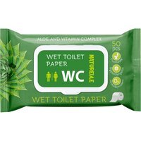 Туалетная бумага влажная Naturelle Алоэ и комплекс витаминов 50шт