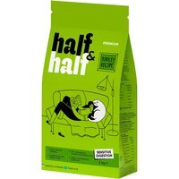 Сухий корм для котів з чутливим травленням Half&Half з індичкою 2кг