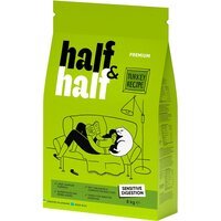 Сухий корм для котів з чутливим травленням Half&Half з індичкою 8кг