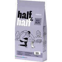 Сухий корм для дорослих собак маленьких порід Half&Half з яловичиною 12 кг