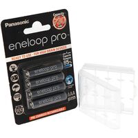 Акумулятор Panasonic Eneloop AAA Pro 930 4 шт NI-MH з кейсом для зберігання (BK-4HCDEC4CP)