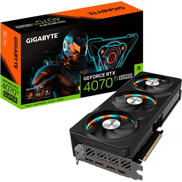 

Видеокарта GIGABYTE GeForce RTX 4070 Ti SUPER 16GB GDDR6 GAMING