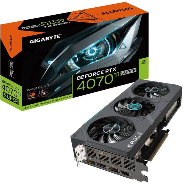 

Видеокарта GIGABYTE GeForce RTX 4070 Ti SUPER 16GB EAGLE OC