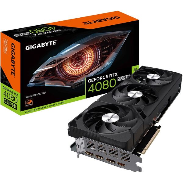 

Видеокарта GIGABYTE GeForce RTX 4080 SUPER 16GB GDDR6X WINDFORCE
