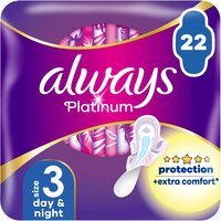 Прокладки гігієнічні Always Platinum Day&Night Розмір 3 22шт