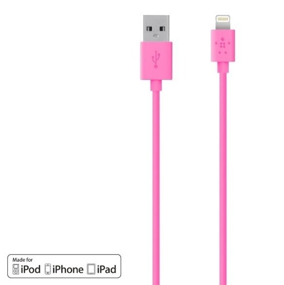 

Кабель Lightning Belkin 1.2m, Pink