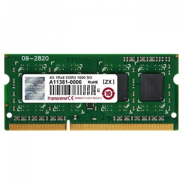 

Память для ноутбука Transcend DDR3 1600 4Gb (JM1600KSH-4G)