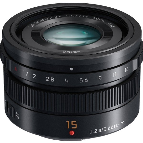 Акція на Объектив Panasonic Leica DG Summilux 15 mm f/1.7 ASPH. Black (H-X015E-K) від MOYO