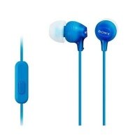 Наушники Sony MDR-EX15AP mic синие