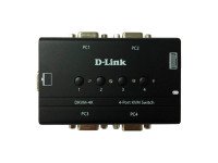 KVM-переключатель D-Link DKVM-4K 4port w/2 Cables (DKVM-4K)