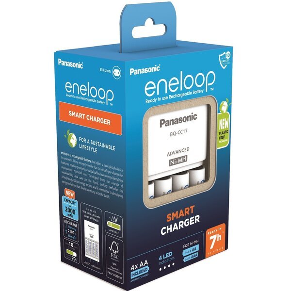 

Зарядное устройство Panasonic Advanced Charger+ Eneloop 4AA 1900 mAh