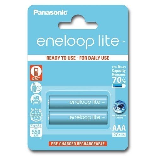 

Аккумулятор Panasonic Eneloop Lite AAA 550 mAh 2BP (шт.)