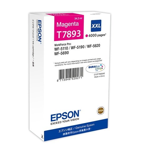 

Картридж Epson WF-5110/WF-5620 magenta XXL (C13T789340)