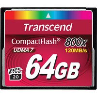 Карта памяти TRANSCEND CF 64GB 800X R120/W60 MB/s (TS64GCF800)