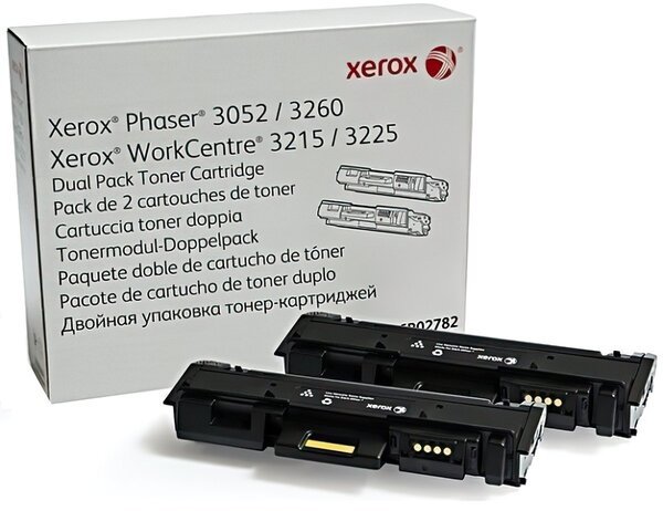 Акція на Картридж лазерный Xerox Phaser P3052/3260/WC3215/3225 Dual Pack,6K (106R02782) від MOYO