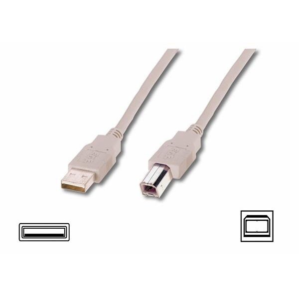 

Кабель EDNET USB 2.0 (AM/BM) 1.8m, biege (84126)