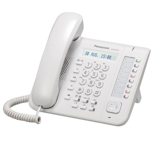 

IP-телефон Panasonic KX-NT551RU White для АТС Panasonic KX-TDE/NCP/NS