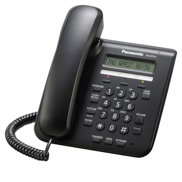 

IP-телефон Panasonic KX-NT511ARUB Black для АТС Panasonic KX-TDE/NCP/NS