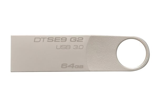 

Накопитель USB 3.0 KINGSTON DTSE9 G2 64GB Metal Silver (DTSE9G2/64GB)
