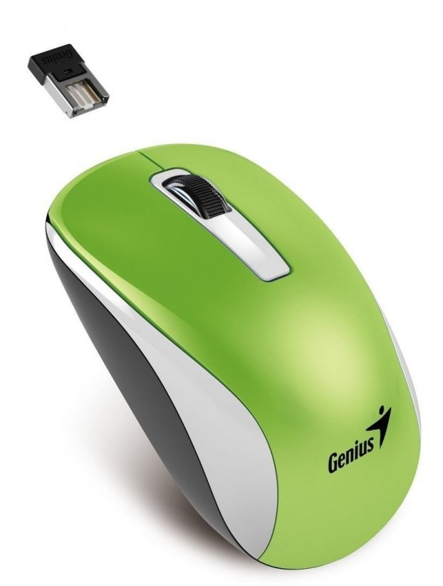 Мышь Genius NX-7010 Green, 31030114108 с USB-адаптером