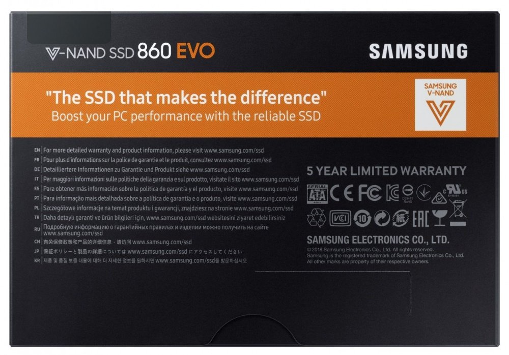 SSD накопитель SAMSUNG 860 EVO 500GB 2,5