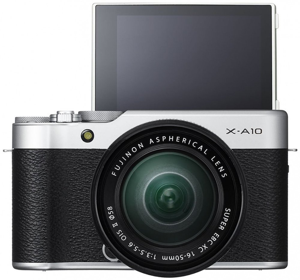 Поворотный дисплей фотоаппарата FUJIFILM X-A10 + XC 16-50mm Silver (16534352)