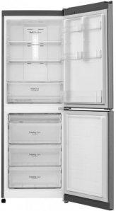 Холодильник LG GA-B379SLUL с открытыми дверцами