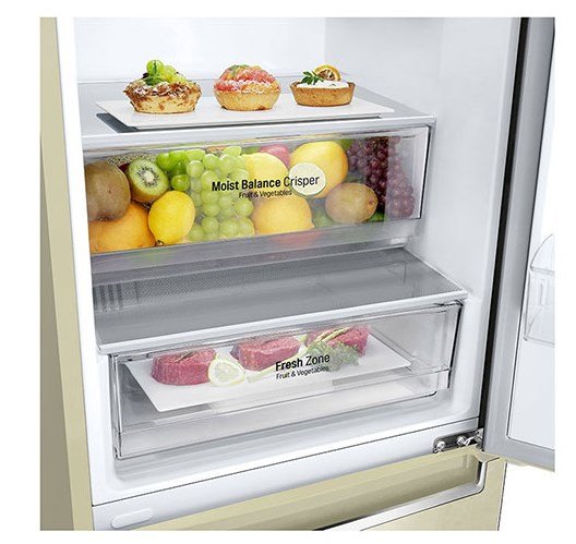 Холодильник LG GW-B509SEJZ специальная крышка для отсутствия конденсата