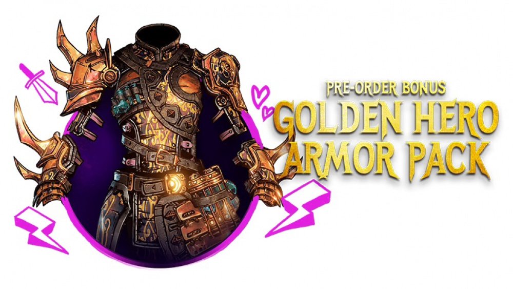 Wonderlands Golden Hero Armor Pack. Tiny Tina's Wonderlands: chaotic great Edition. Tiny Tina's Wonderlands: next-Level Edition. Chaotic great Edition.