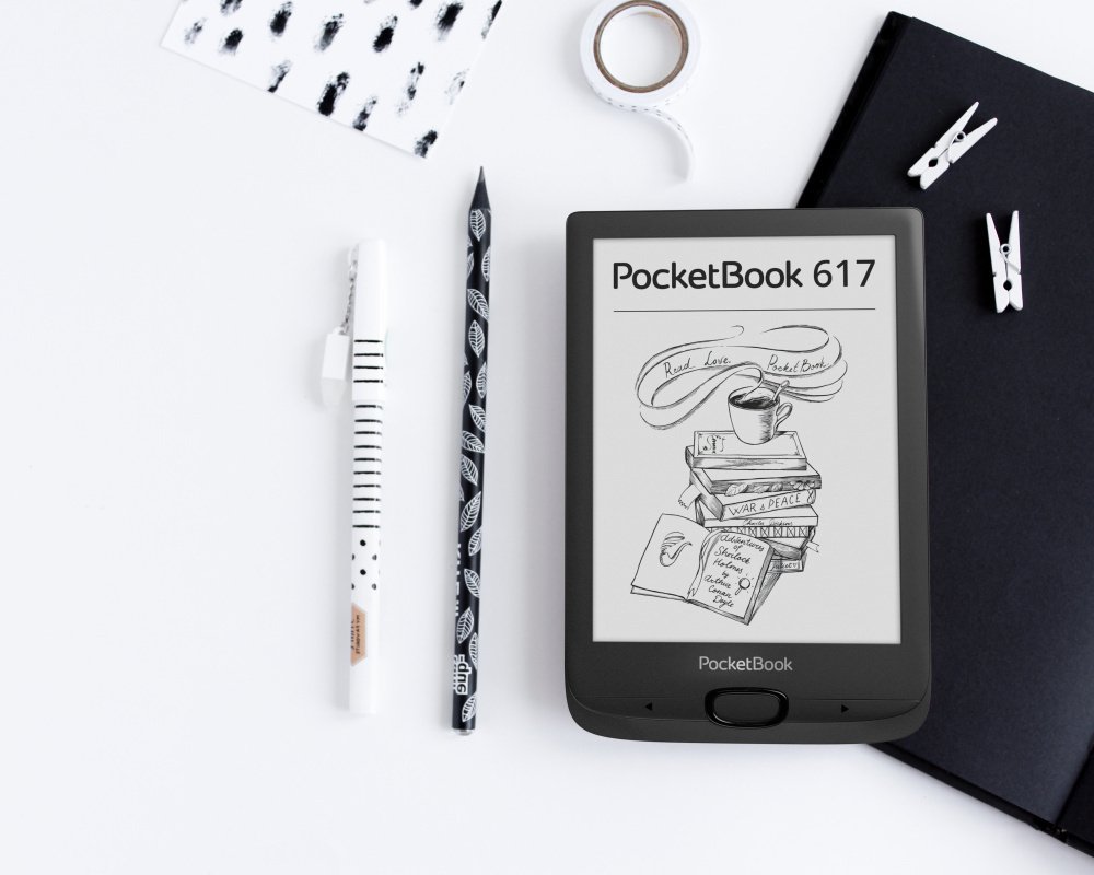 Электронная книга PocketBook 617, Ink Black | interBrands.uz